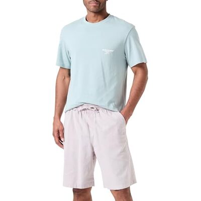 12253168 JPSTKARL JJJSUMMER Linen Blend Short, Crockery/Szczegóły: melanż, M 12253168 JPSTKARL JJJSUMMER Linen Blend Short, Crockery/Szczegóły: melanż, M