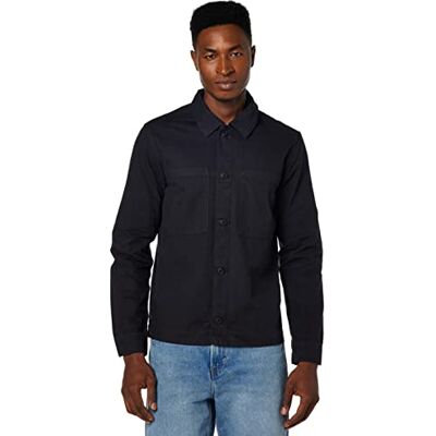 12216760 Jack&JONES Men's JJJIEVAN JJOVERSHIRT CJ 919 SN kurtka dżinsowa, czarna, XL 12216760 Jack&JONES Men's JJJIEVAN JJOVERSHIRT CJ 919 SN kurtka dżinsowa, czarna, XL