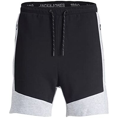 12230561 JACK & JONES Męskie spodenki dresowe JPSTAIR JJBLOCKING BEX Sweatshorts, jasnoszary melanż, rozmiar XL, jasnoszary melanżowy, XL 12230561 JACK & JONES Męskie spodenki dresowe JPSTAIR JJBLOCKING BEX Sweatshorts, jasnoszary melanż, rozmiar XL, jasnoszary melanżowy, XL
