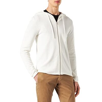 12190154 JACK & JONES Męska kurtka z kapturem z zamkiem błyskawicznym, Cloud Dancer, L 12190154 JACK & JONES Męska kurtka z kapturem z zamkiem błyskawicznym, Cloud Dancer, L
