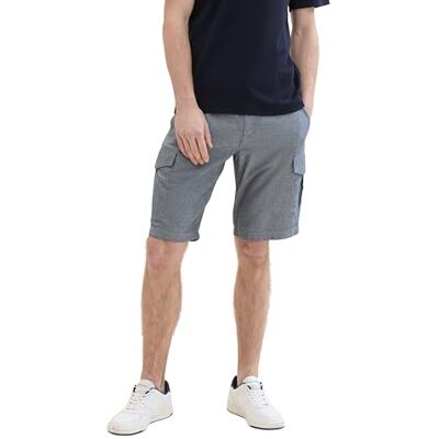 1041467 TOM TAILOR Męskie szorty bermudy, 35303 Navy White Twill, 34 1041467 TOM TAILOR Męskie szorty bermudy, 35303 Navy White Twill, 34