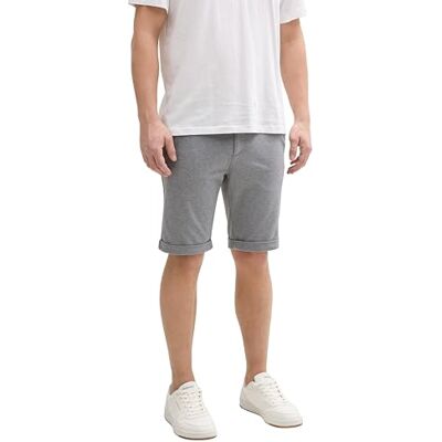 1044829 TOM TAILOR Denim Męskie szorty bermudy, 24774 Grey Melange Pique, XL 1044829 TOM TAILOR Denim Męskie szorty bermudy, 24774 Grey Melange Pique, XL
