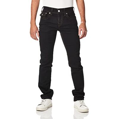 102157-002-42 True Religion Męski prosty dżinsy z klapą 102157-002-42 True Religion Męski prosty dżinsy z klapą