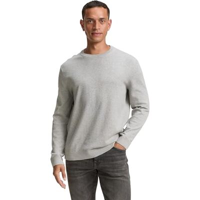 1039810 TOM TAILOR Sweter męski, 14427 Light Soft Grey Melange, 3XL 1039810 TOM TAILOR Sweter męski, 14427 Light Soft Grey Melange, 3XL