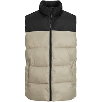 12235861 Bestseller A/S Męska kamizelka JJETOBY Bodywarmer Collar SN, Crockery/Detail:Black Blocking, S, Crockery/Detail:black Blocking 12235861 Bestseller A/S Męska kamizelka JJETOBY Bodywarmer Collar SN, Crockery/Detail:Black Blocking, S, Crockery/Detail:black Blocking