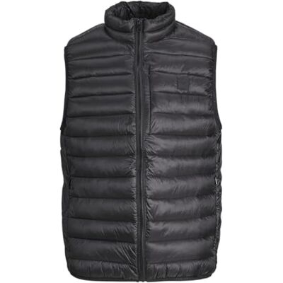 12259414 JACK&JONES JPRCCCAVE pikowana kamizelka męska, czarna, XL, czarny, XL 12259414 JACK&JONES JPRCCCAVE pikowana kamizelka męska, czarna, XL, czarny, XL