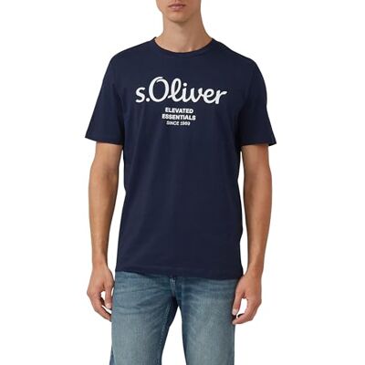 2139909 S.Oliver Mężczyźni T-Shirt, Granatowy (59D1), XL 2139909 S.Oliver Mężczyźni T-Shirt, Granatowy (59D1), XL