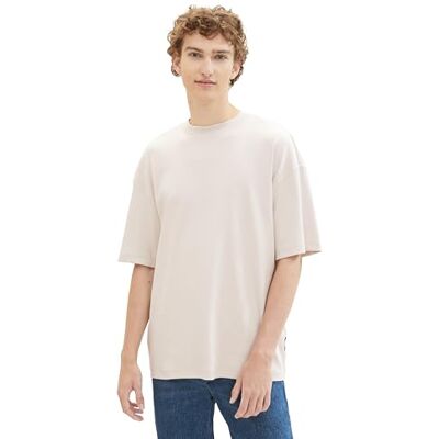 1040849 TOM TAILOR Denim T-shirt męski, 27609 Cold Beige, XS 1040849 TOM TAILOR Denim T-shirt męski, 27609 Cold Beige, XS