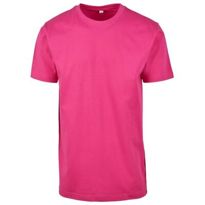 BY004-02534-0058 Build Your Brand Men By004-T-Shirt Round Neck Hibiskus Pink Xs BY004-02534-0058 Build Your Brand Men By004-T-Shirt Round Neck Hibiskus Pink Xs