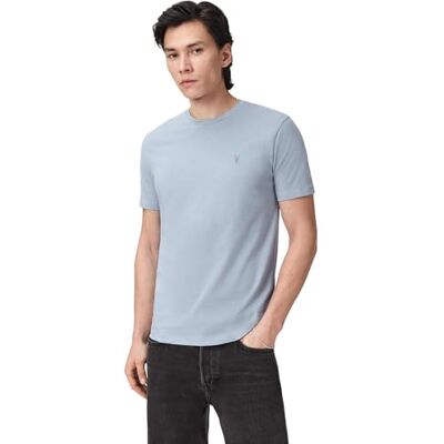 FEB Allsaints Men's Brace SS Crew, Misty Blue, L FEB Allsaints Men's Brace SS Crew, Misty Blue, L