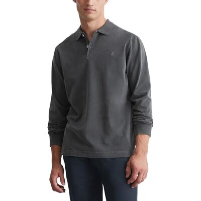 M28223655004 Marc OPolo męska koszulka polo z długim rękawem z bawełny organicznej Regular Fit, 974, XS M28223655004 Marc OPolo męska koszulka polo z długim rękawem z bawełny organicznej Regular Fit, 974, XS
