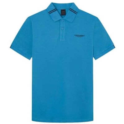 HM563226 Hackett London Męska koszulka polo Am Quilted Hybrid Fz, niebieska (Hypa Blue), 3XL, Niebieski (Hypa Blue), 3XL HM563226 Hackett London Męska koszulka polo Am Quilted Hybrid Fz, niebieska (Hypa Blue), 3XL, Niebieski (Hypa Blue), 3XL
