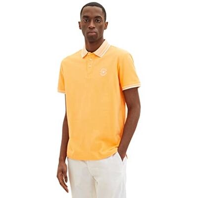 1035575 TOM TAILOR Męskie Koszulka polo , 22225 washed out orange, S 1035575 TOM TAILOR Męskie Koszulka polo , 22225 washed out orange, S
