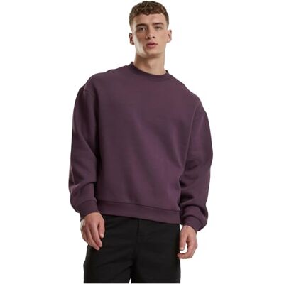TB6751 Urban Classics Męski sweter Fluffy Crewneck, puszysty męski sweter z okrągłym dekoltem, oversize fit, rozmiary S-5XL, Plumpurple, S TB6751 Urban Classics Męski sweter Fluffy Crewneck, puszysty męski sweter z okrągłym dekoltem, oversize fit, rozmiary S-5XL, Plumpurple, S