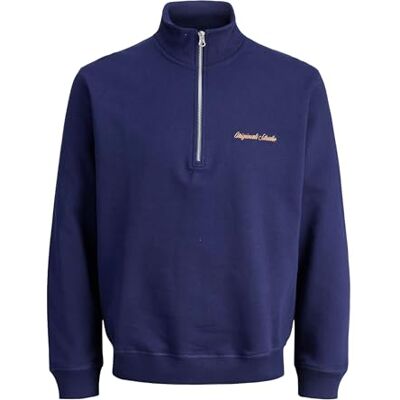 12282899-4825024 JACK & JONES Jornorrebro Emb Sweat High Neck Sn, Ocean Cavern, S 12282899-4825024 JACK & JONES Jornorrebro Emb Sweat High Neck Sn, Ocean Cavern, S
