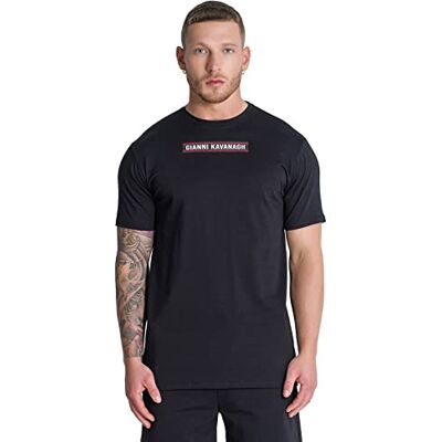 GKM003577 Gianni Kavanagh Męski czarny heat tee T Shirt, Czarny, XXL GKM003577 Gianni Kavanagh Męski czarny heat tee T Shirt, Czarny, XXL
