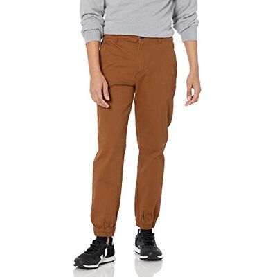 AE190194-BrnHK-Small Amazon Essentials Męskie spodnie dresowe o prostym kroju, ciemny khaki brąz, S AE190194-BrnHK-Small Amazon Essentials Męskie spodnie dresowe o prostym kroju, ciemny khaki brąz, S