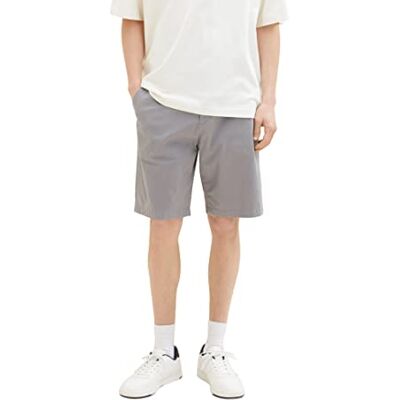 1037118 TOM TAILOR Denim Męskie Szorty bermudy , 30902 Mid Platinum Grey, S 1037118 TOM TAILOR Denim Męskie Szorty bermudy , 30902 Mid Platinum Grey, S
