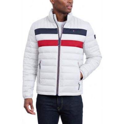 158AN496-IC0-2XL Tommy Hilfiger Męska kurtka puchowa Ultra Loft Packable Down Alternative Coat, Blok kolorów lodu, XXL 158AN496-IC0-2XL Tommy Hilfiger Męska kurtka puchowa Ultra Loft Packable Down Alternative Coat, Blok kolorów lodu, XXL