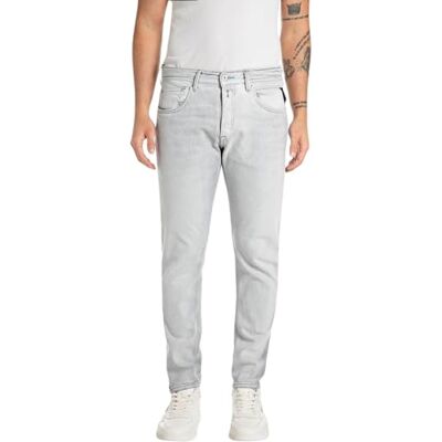 M1008N.000.769 754 Replay Męskie dżinsy regular slim fit Willbi Glacier Blues kolekcja, 095 Light Grey, 30W / 34L M1008N.000.769 754 Replay Męskie dżinsy regular slim fit Willbi Glacier Blues kolekcja, 095 Light Grey, 30W / 34L