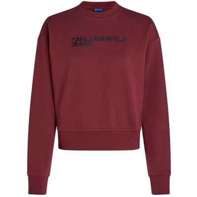 A1W20005 Karl Lagerfeld Jeans, Damskie, Essential Logo Sweat, Regular Fit, Fioletowy, S A1W20005 Karl Lagerfeld Jeans, Damskie, Essential Logo Sweat, Regular Fit, Fioletowy, S