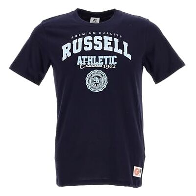 A49091 RUSSELL ATHLETIC SS Crewneck T-shirt z krótkim rękawem, granatowy, 164 A49091 RUSSELL ATHLETIC SS Crewneck T-shirt z krótkim rękawem, granatowy, 164