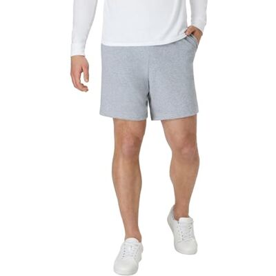O8790 Hanes męskie spodenki sportowe, ulubione spodenki z bawełny dresowej, szorty z dzianiny z kieszeniami, dzianinowe szorty na siłownię, długość wewnętrzna 19 cm, 3XL O8790 Hanes męskie spodenki sportowe, ulubione spodenki z bawełny dresowej, szorty z dzianiny z kieszeniami, dzianinowe szorty na siłownię, długość wewnętrzna 19 cm, 3XL