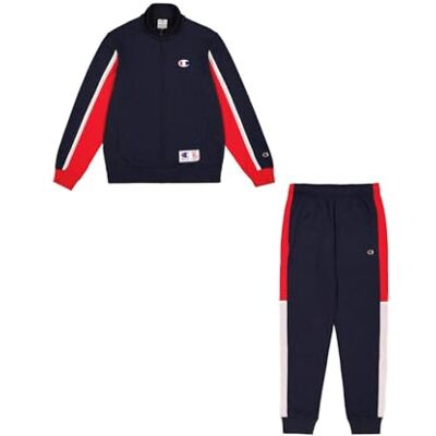 220338 Champion Legacy Retro Sport () Soft Compact Powerblend Fleece High-neck Kombinezon sportowy, Niebieski Granatowy/Vermiglione (NNY/CRD/WHT), S Mężczyźni FW24, Granatowy/Vermiglione 220338 Champion Legacy Retro Sport () Soft Compact Powerblend Fleece High-neck Kombinezon sportowy, Niebieski Granatowy/Vermiglione (NNY/CRD/WHT), S Mężczyźni FW24, Granatowy/Vermiglione