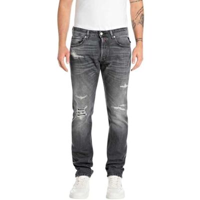 MA972P.000.769 78R Replay Męskie dżinsy Straight Fit Grover Original kolekcja, 097 Dark Grey, 29W / 34L MA972P.000.769 78R Replay Męskie dżinsy Straight Fit Grover Original kolekcja, 097 Dark Grey, 29W / 34L