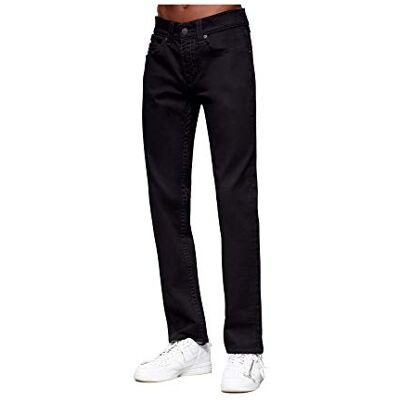 102203 True Religion Męski dżinsy Geno Slim Fit, Czarne płukanie ciała, 29W x 32L 102203 True Religion Męski dżinsy Geno Slim Fit, Czarne płukanie ciała, 29W x 32L