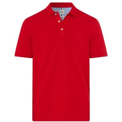 21-4508_70426000 Brax Męska koszulka polo w stylu Pete Hi-Flex Pique Pima Cotton, 43 Signal Red, XS 21-4508_70426000 Brax Męska koszulka polo w stylu Pete Hi-Flex Pique Pima Cotton, 43 Signal Red, XS