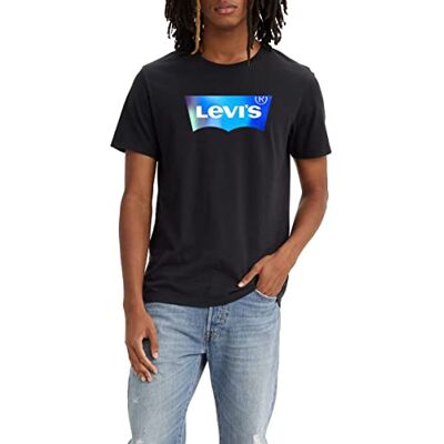 22491-1341 Levi's Mężczyźni Graphic Crewneck Tee T-Shirt, Batwing Blur Fill Caviar, XS 22491-1341 Levi's Mężczyźni Graphic Crewneck Tee T-Shirt, Batwing Blur Fill Caviar, XS