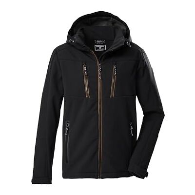 43323-000 killtec Mężczyźni Kurtka softshell z odpinanym kapturem KOW 79 MN SFTSHLL JCKT, schwarz, XXL, 43323-000 killtec Mężczyźni Kurtka softshell z odpinanym kapturem KOW 79 MN SFTSHLL JCKT, schwarz, XXL,