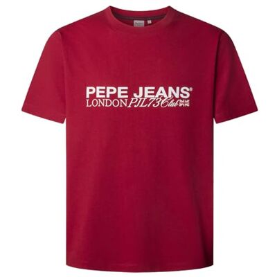 PM5010104 Pepe Jeans Męska koszulka Matthew TEE, czerwona (Rugby RED), XS, Czerwony (czerwony rugby), XS PM5010104 Pepe Jeans Męska koszulka Matthew TEE, czerwona (Rugby RED), XS, Czerwony (czerwony rugby), XS