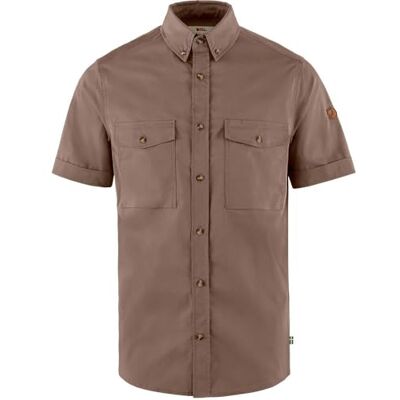 F12600213 Fjallraven 12600213-244 Övik Air Stretch SS Shirt M Shirt męska zamszowa brązowa rozmiar L, Suede Brown, L F12600213 Fjallraven 12600213-244 Övik Air Stretch SS Shirt M Shirt męska zamszowa brązowa rozmiar L, Suede Brown, L
