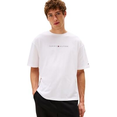 UM0UM03685 Tommy Hilfiger Męska koszulka SS CONT. LOGO S/S T-Shirt, biała, XL, Biały (Th Optic White), XL UM0UM03685 Tommy Hilfiger Męska koszulka SS CONT. LOGO S/S T-Shirt, biała, XL, Biały (Th Optic White), XL