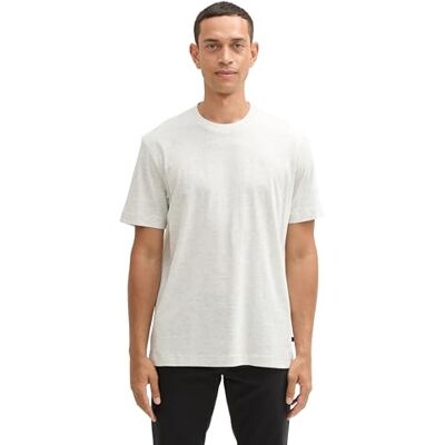 1044016 TOM TAILOR T-shirt męski, 30469 Offwhite Melange, 3XL 1044016 TOM TAILOR T-shirt męski, 30469 Offwhite Melange, 3XL