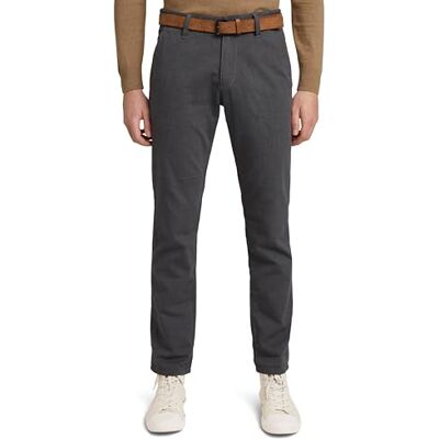 1016072 TOM TAILOR Denim Męskie Strukturyzowane proste chinosy , 21440 Two Colored Black Design, 36W / 34L 1016072 TOM TAILOR Denim Męskie Strukturyzowane proste chinosy , 21440 Two Colored Black Design, 36W / 34L
