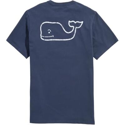 1V014050-406 Vineyard Vines Koszulka vintage z krótkim rękawem, z kieszenią niebieska, Niebieska marynarka, S 1V014050-406 Vineyard Vines Koszulka vintage z krótkim rękawem, z kieszenią niebieska, Niebieska marynarka, S