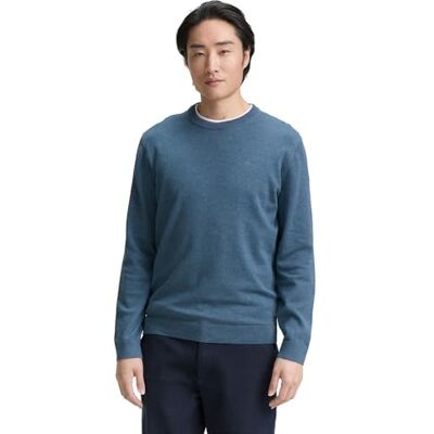 1039805 TOM TAILOR Męski sweter , 38701 Real Teal Melange, 3XL 1039805 TOM TAILOR Męski sweter , 38701 Real Teal Melange, 3XL