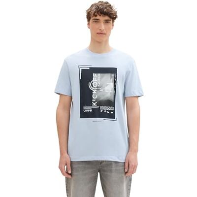 1043464 TOM TAILOR Denim T-shirt męski, 11270 Kentucky Blue, XS 1043464 TOM TAILOR Denim T-shirt męski, 11270 Kentucky Blue, XS