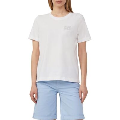 2166266.01D2.46 T-shirt z nadrukiem z przodu i z tyłu biały 46, biały, 46 2166266.01D2.46 T-shirt z nadrukiem z przodu i z tyłu biały 46, biały, 46