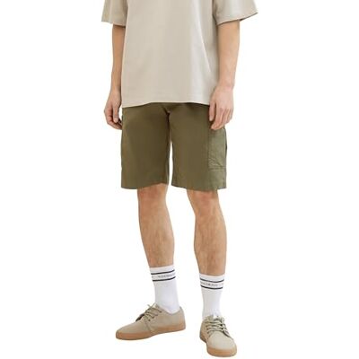 1040253 TOM TAILOR Denim Męskie szorty bermudy, 10415 Dusty Olive Green, S 1040253 TOM TAILOR Denim Męskie szorty bermudy, 10415 Dusty Olive Green, S