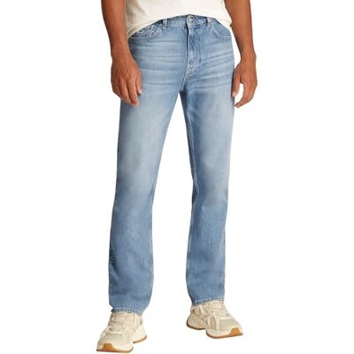 DM0DM201821AB3628 Tommy Jeans Męskie dżinsy Ryan Regular Straight Fit, Dżinsowa lekka, 28W / 36L DM0DM201821AB3628 Tommy Jeans Męskie dżinsy Ryan Regular Straight Fit, Dżinsowa lekka, 28W / 36L