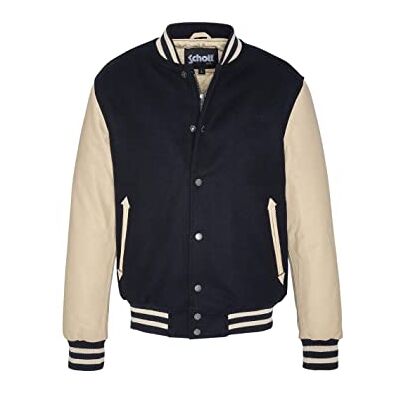 LC8705 MARINE/BEIGE Schott NYC Kurtka męska Lc8705, Wielokolorowy (morski/beżowy), 48/50 (M) LC8705 MARINE/BEIGE Schott NYC Kurtka męska Lc8705, Wielokolorowy (morski/beżowy), 48/50 (M)