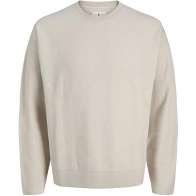 12259649-4814950 JACK & JONES Jprblabradfort Knit Crew Neck, Silver Lining, M 12259649-4814950 JACK & JONES Jprblabradfort Knit Crew Neck, Silver Lining, M