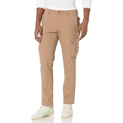 AE1901530-dark khaki-31W x 34L Amazon Essentials Męskie spodnie cargo ze stretchem, wąskie, ciemny khaki brązowy, 31W x 34L AE1901530-dark khaki-31W x 34L Amazon Essentials Męskie spodnie cargo ze stretchem, wąskie, ciemny khaki brązowy, 31W x 34L