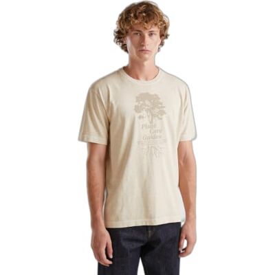 3F98U109R United Colors of Benetton T-shirt męski, Beżowy, S 3F98U109R United Colors of Benetton T-shirt męski, Beżowy, S