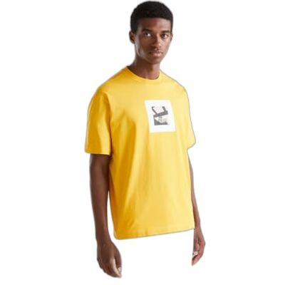 3YR3U1063 United Colors of Benetton T-Shirt Mężczyźni, Żółty ochra 0d6, XS 3YR3U1063 United Colors of Benetton T-Shirt Mężczyźni, Żółty ochra 0d6, XS