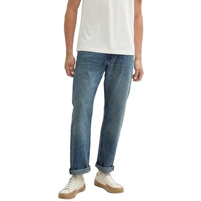 1040203 TOM TAILOR Denim Męskie luźne dżinsy proste, 10127 – Tinted Blue Denim, 33W / 32L 1040203 TOM TAILOR Denim Męskie luźne dżinsy proste, 10127 – Tinted Blue Denim, 33W / 32L